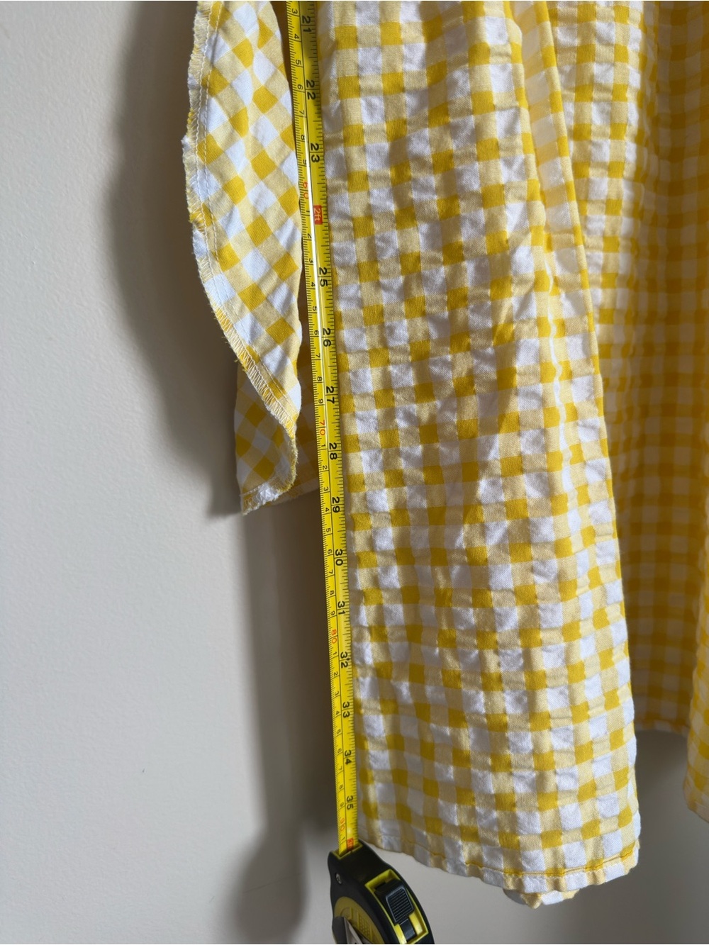 Old Navy Yellow and White Gingham Smocked Dress - Picture 8 of 8
